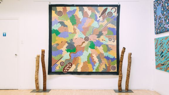 Indigenous artwork at Arts Ceduna (Robert Lang)