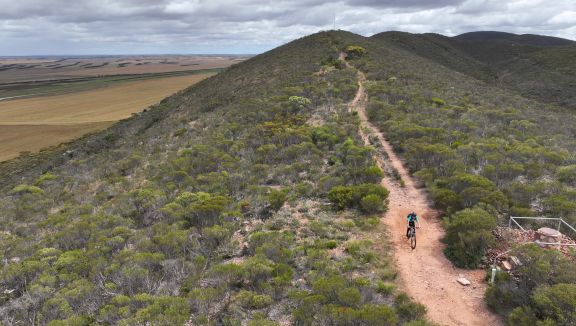 Biking on the Darke Peak Range (Grace King)
