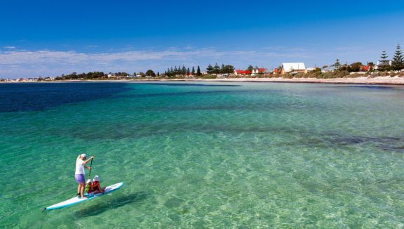 Paddleboarding at Tumby Bay (Robert Lang)